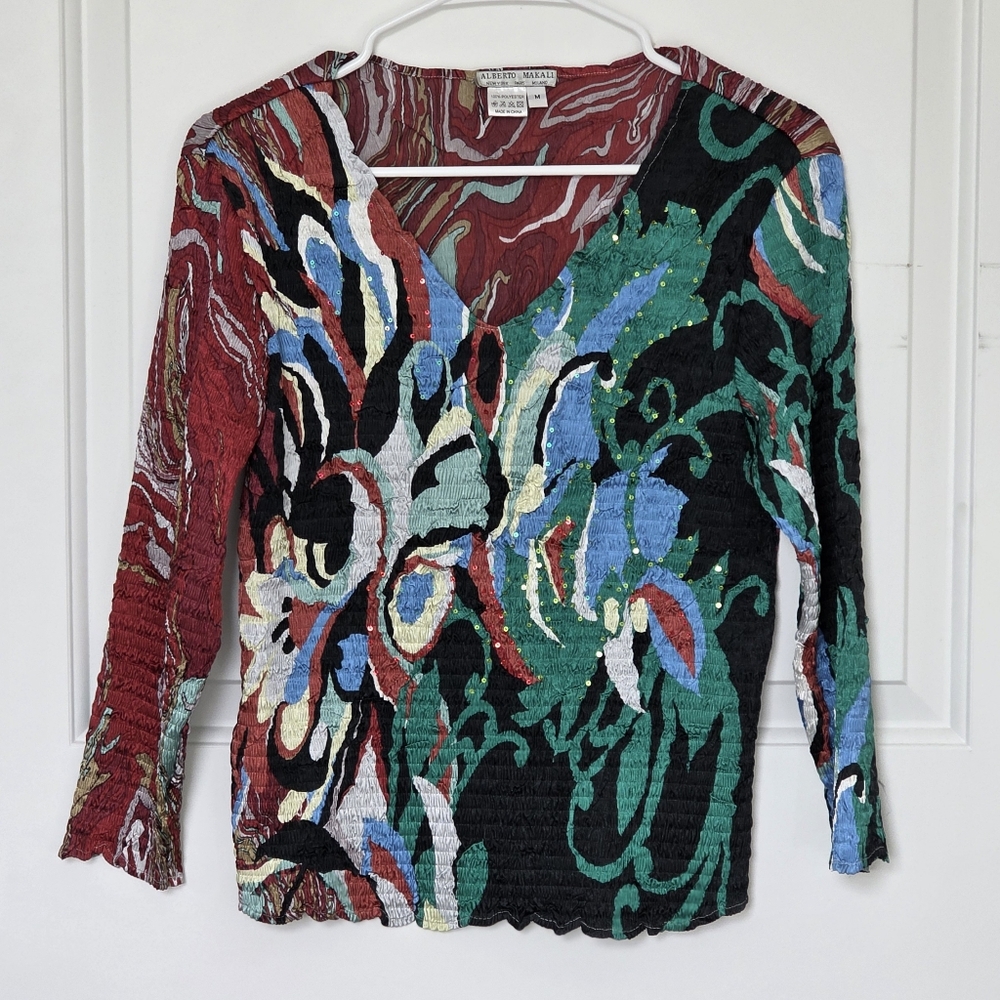 Alberto Makali Sequin Top Size Medium